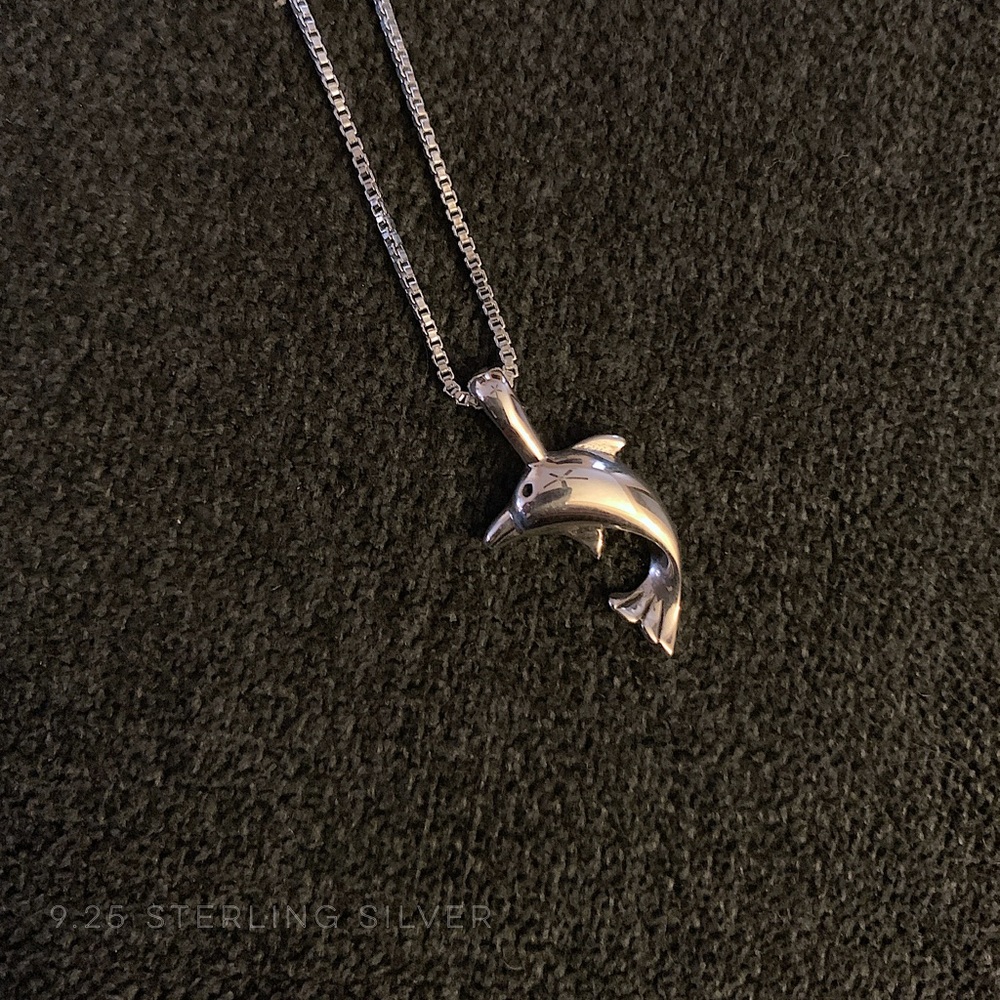 Dolphin Sterling Silver Necklace